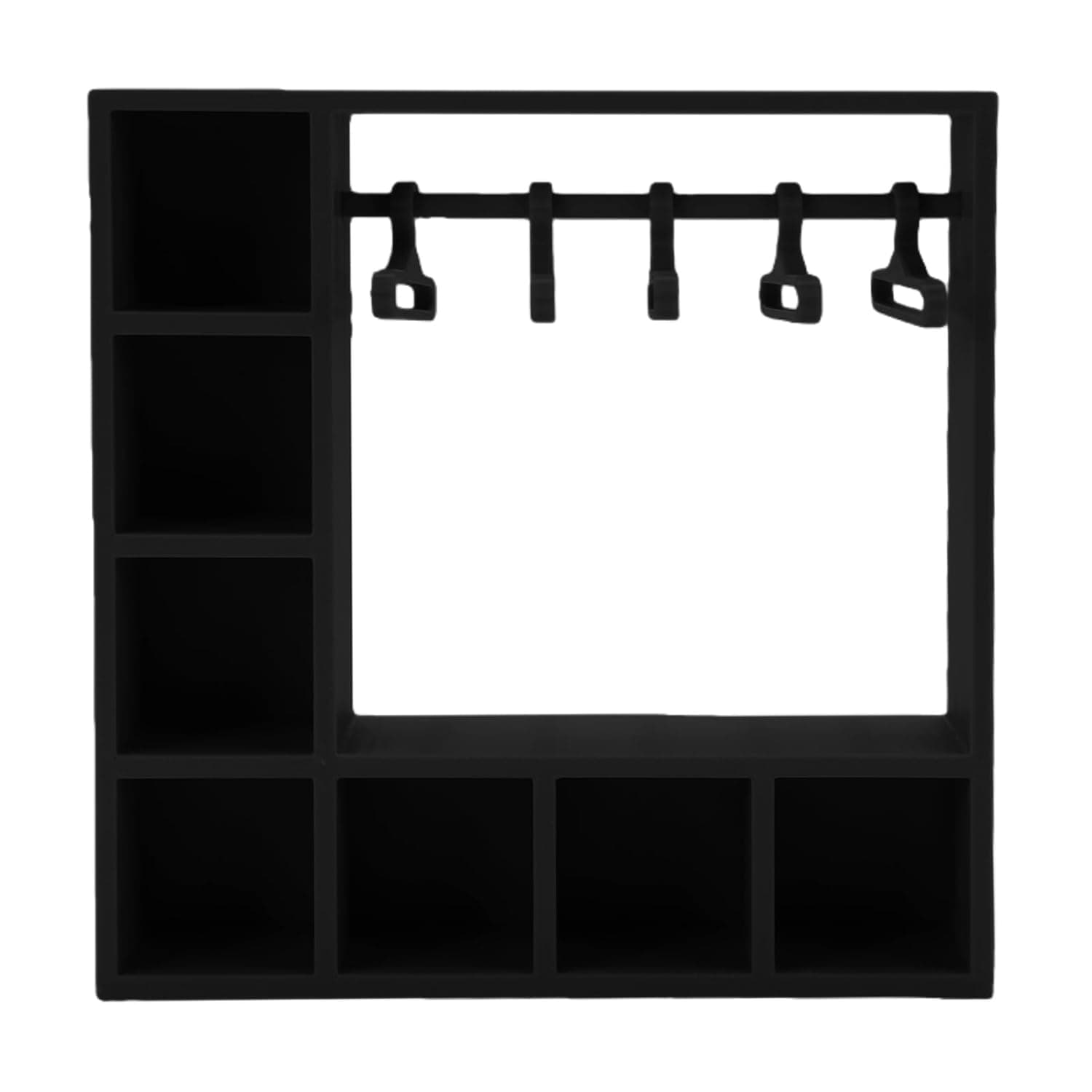 Asixxsix Dollhouse Wardrobe Closet, Miniature Doll Clothes Hanger Set Wardrobe Furniture Accessories Doll Accessories Display Box Figures Clothing Storage Cabinet (Black)