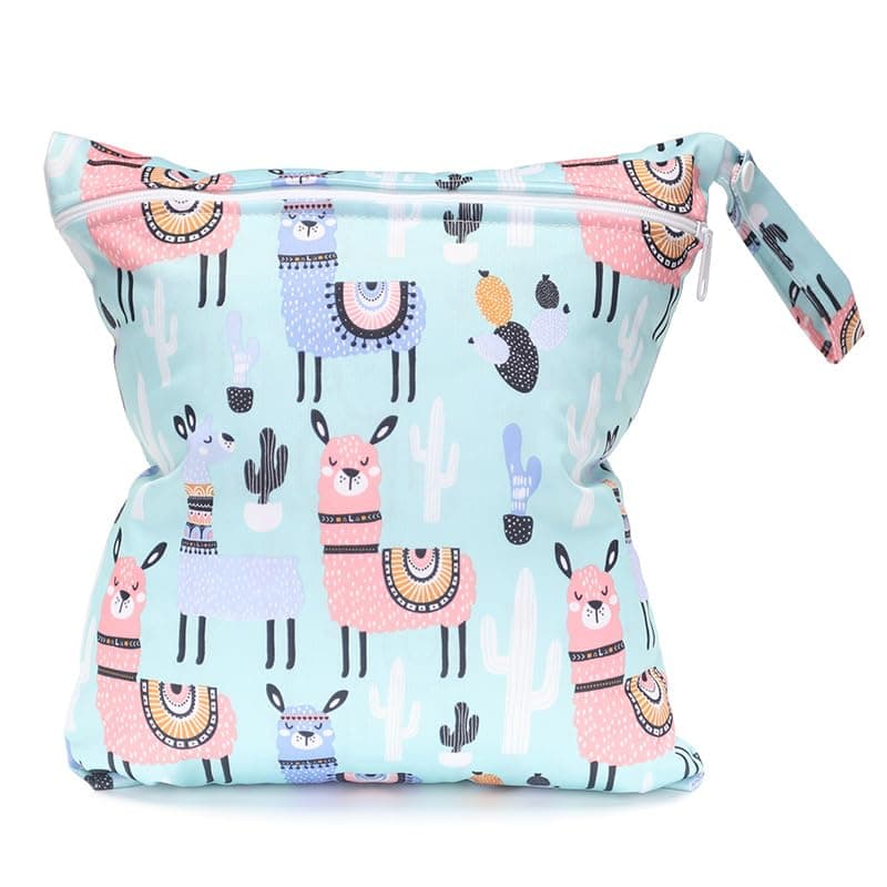 Wet and Dry Changing Bags, Wet Bag, Waterproof Fabric Bags, Nappy Bag, Reusable Washable Organiser Bag for Toddlers, Nappies, Travel, Gym, Beach, Pool for Girls and Boys