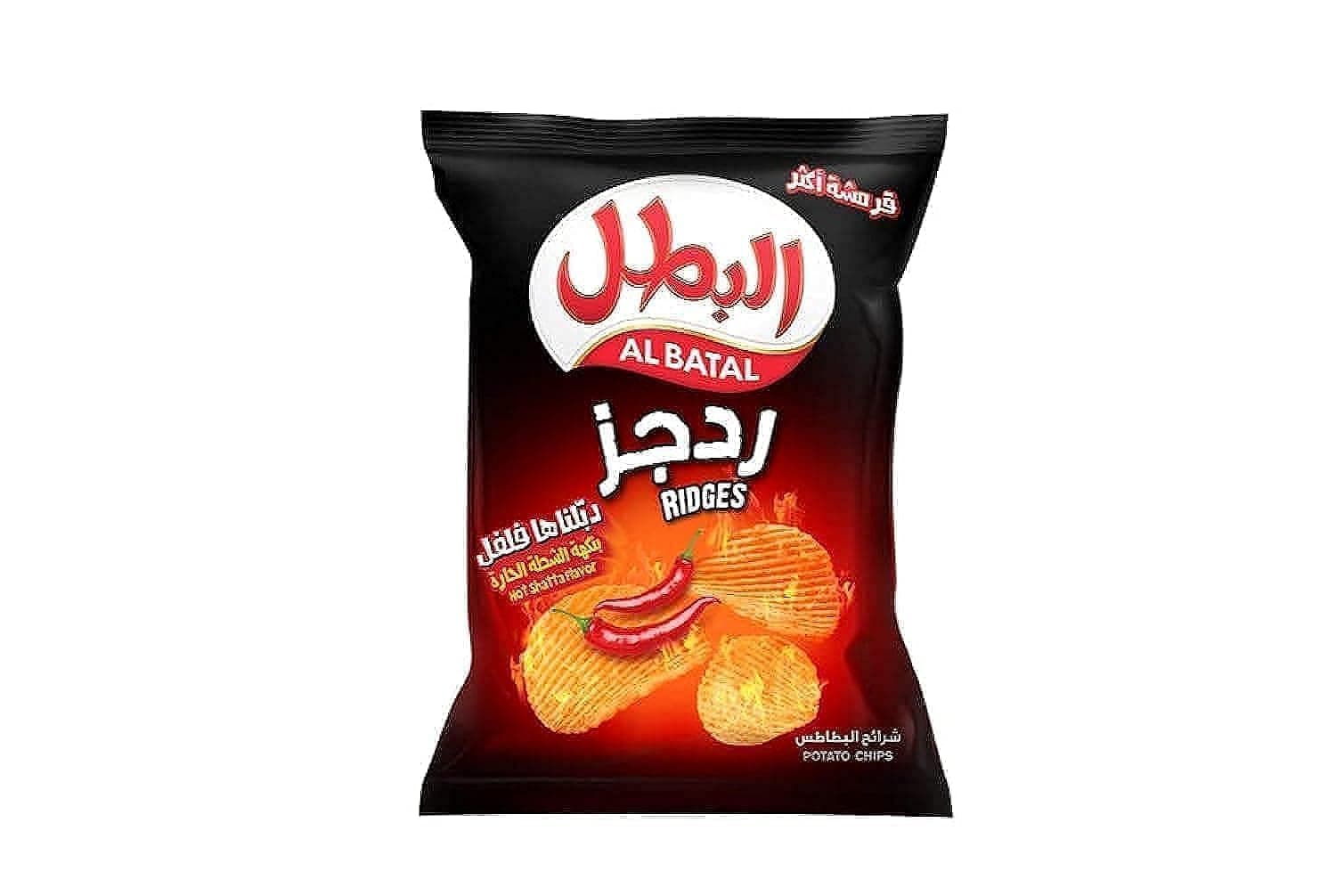 رقائق الشطة الحارة ريدجز من البطل، 155 جرام