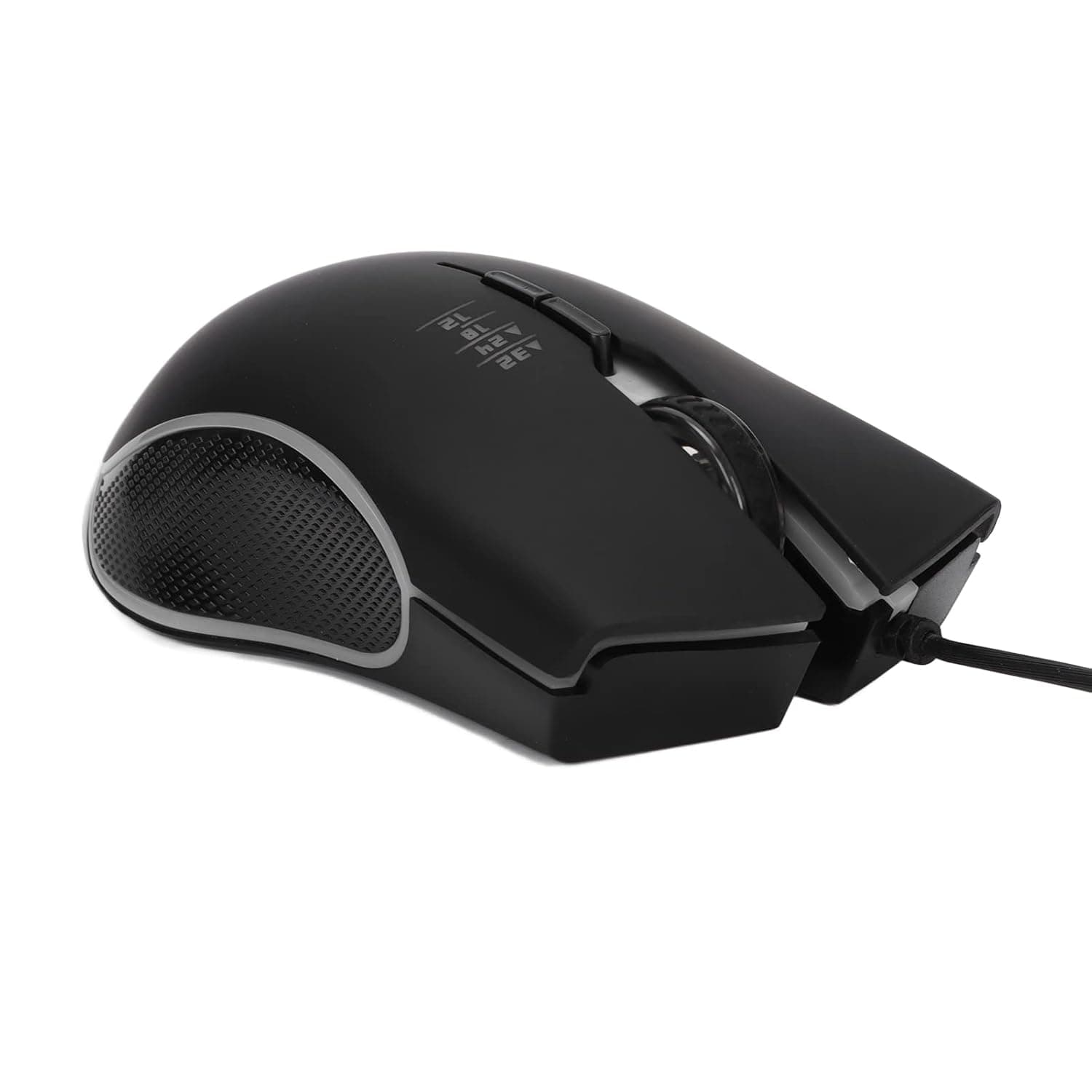 RGB Wired Optical Mouse Ergonomic Design Computer Accessories for Gaming and Daily Tasks with 7 Buttons (Black)