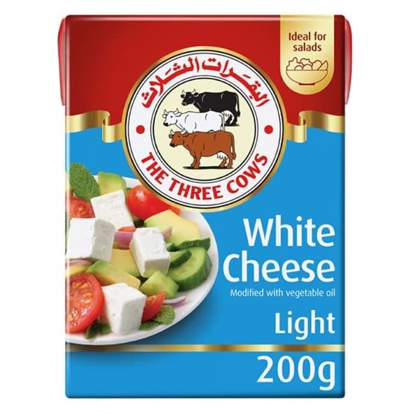 The Three Cows White Cheese Light, 200g