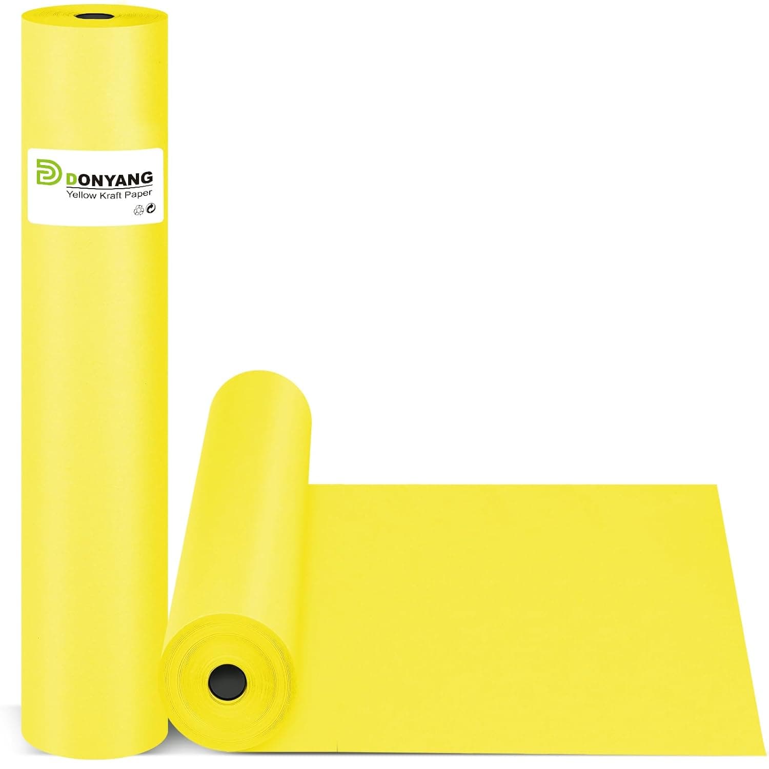 Yellow Wrapping Paper Craft Paper Kraft Paper Roll 15"x450", Bulletin Board Paper, Arts & Crafts, Gift Wrapping Packing Painting Drawing Paint Easel Poster Chart Decorative Paper, Art Supplies