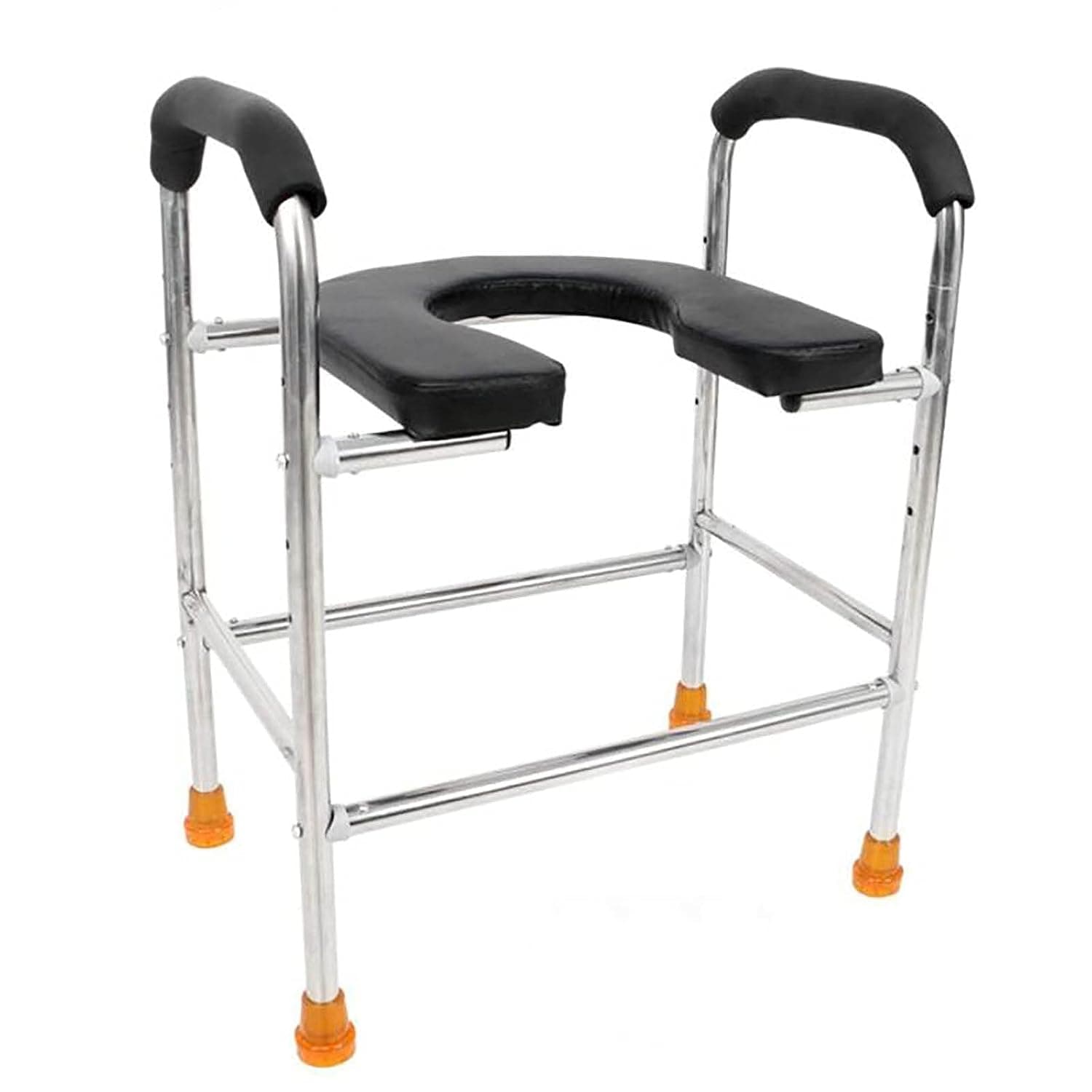 Bedside Commode Chair, Height Adjustable Drive Medical Obese Adult Seat, Heavy Weight 400 Lbs, Safe Non-Slip, for Handicapped