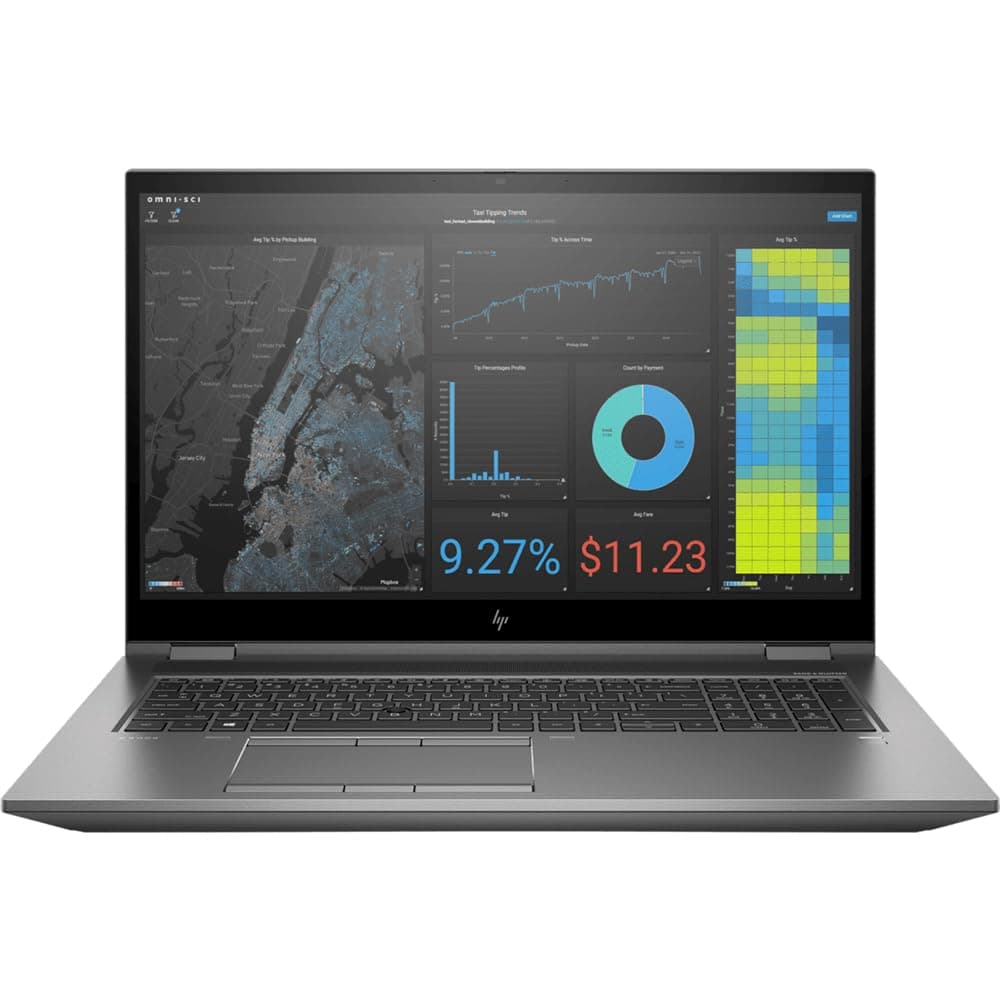 HP ZBook Fury 17 G7 Laptop - 17.3" FHD IPS Display - Intel Xeon W-10885M Processor - 32GB DDR4 RAM - 512GB NVMe SSD - Gray
