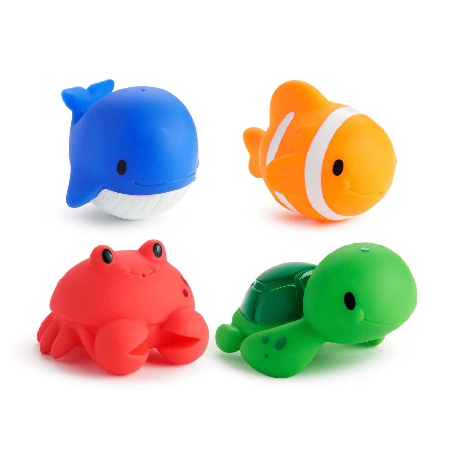 Munchkin Floating Ocean Animal Themed, Bath Squirt Toys for Baby, Pack of 4