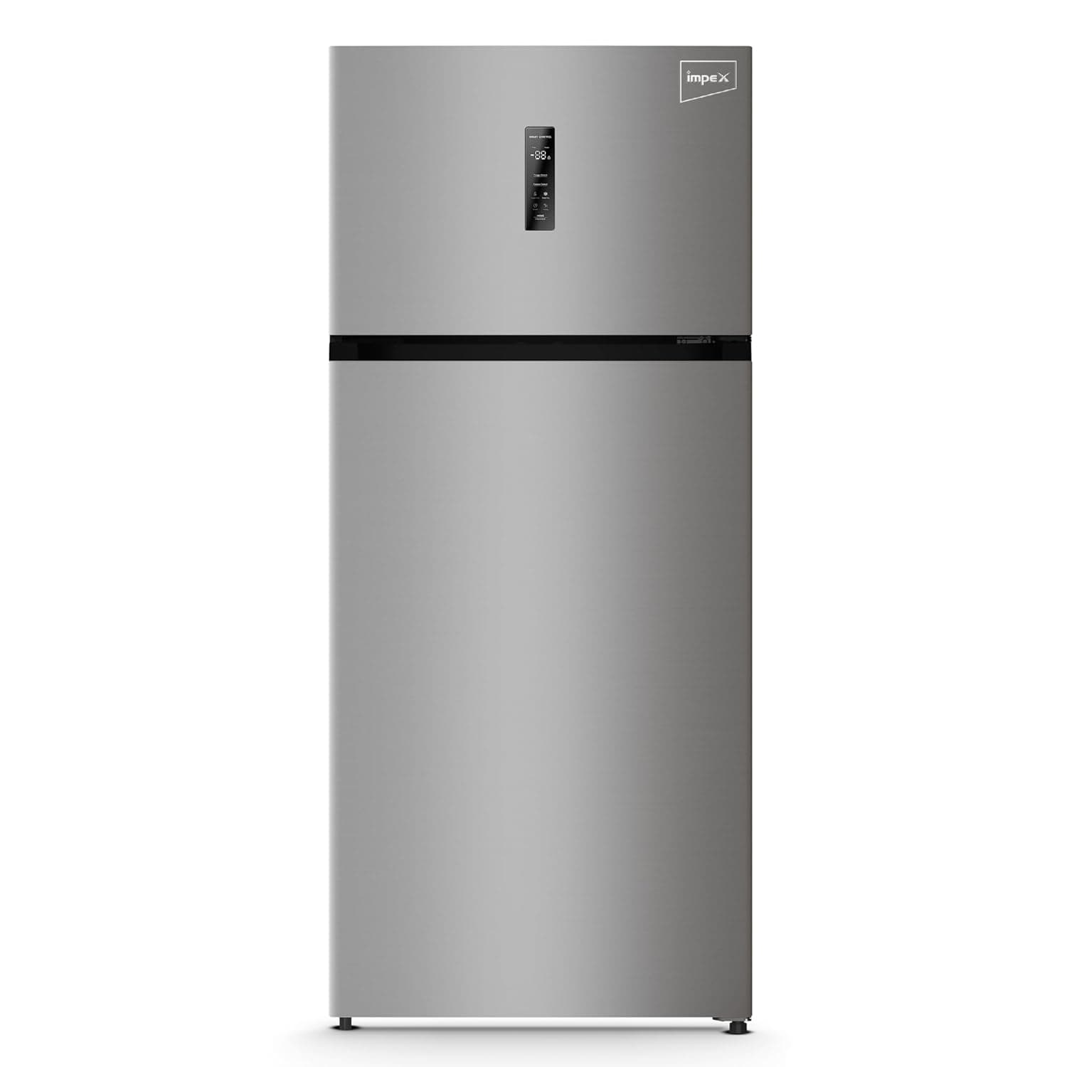 Impex Double Door Inverter Refrigerator | 512L Capacity | 394L Fridge + 118L Freezer | Total No Frost | Digital Temp Control | Glass Shelves | Chiller Compartment | Inox Stainless Steel | IRF520SS