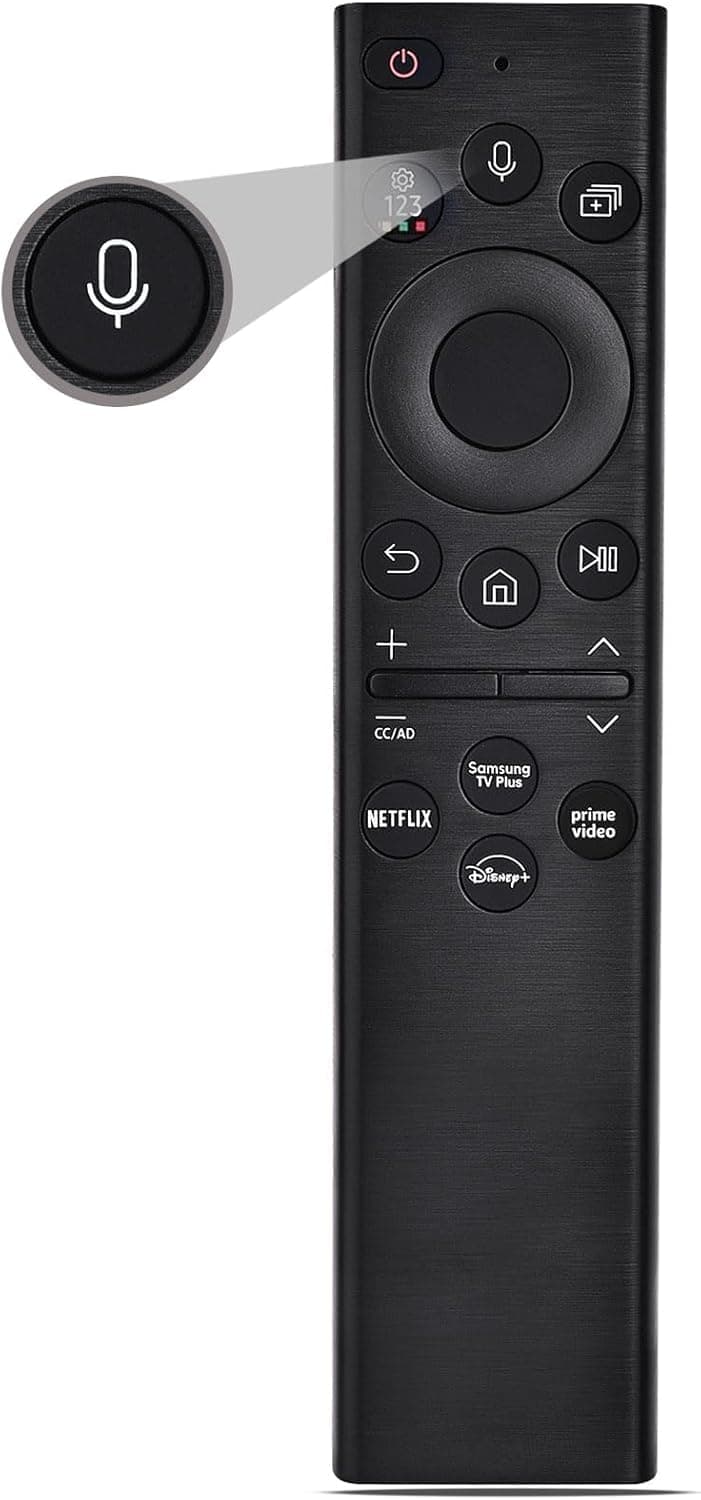 BURAQ BN59-01385A Samsung Smart TV Remote, Voice Control Compatible with 2022 for Most 2018 to 2022 Compatible Samsung Crystal UHD QLED The Frame QLED 4K 8K Smart TVs - NO SOLAR
