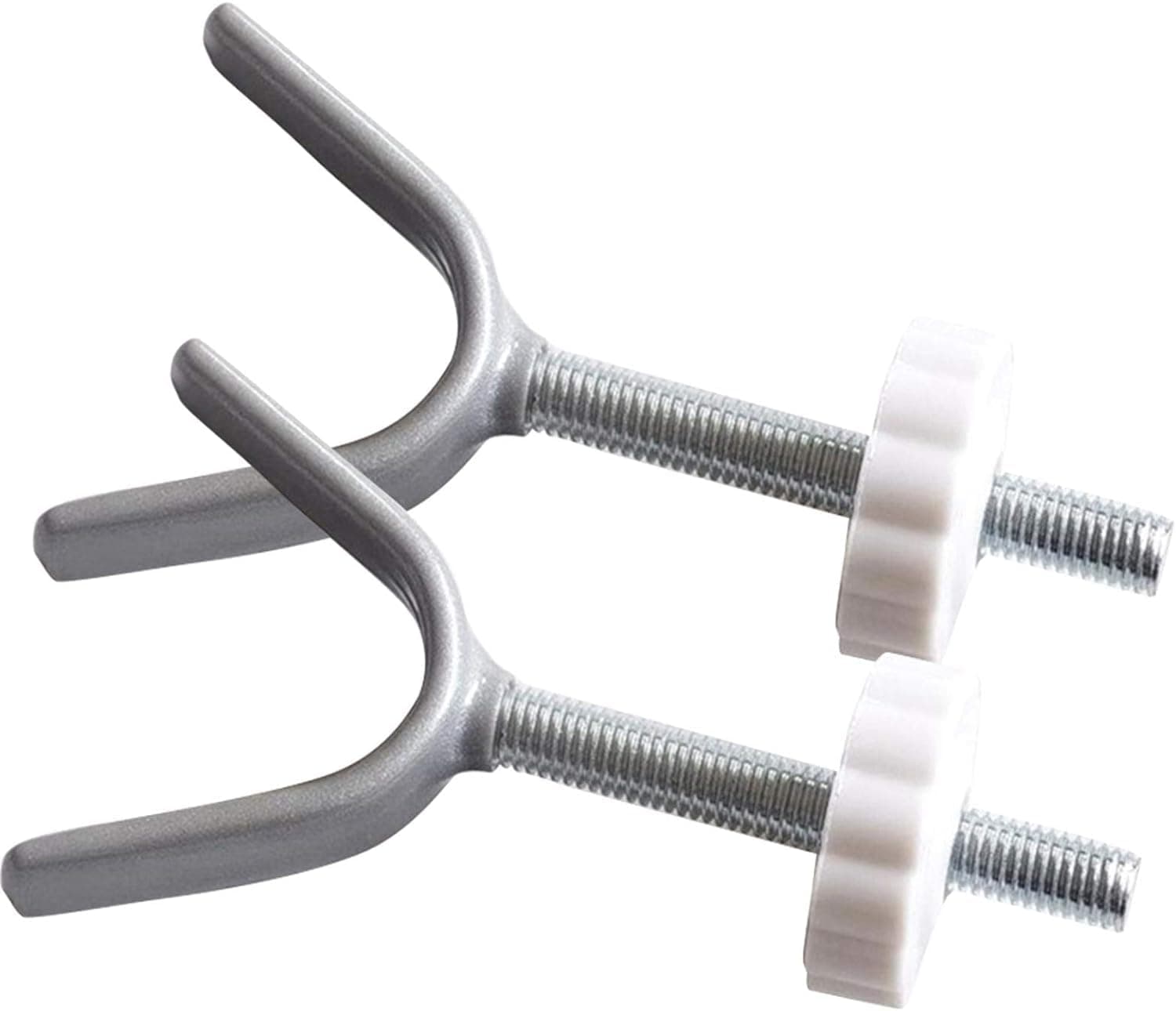 2Pcs Baby Gate Extra Long Y Spindle M10 (10mm) Stair Banister Adapter Y Threaded Spindle Rods for Pressure Mounted Baby and Pet Safety Gates Baby Tension Gate Extender (White)-L