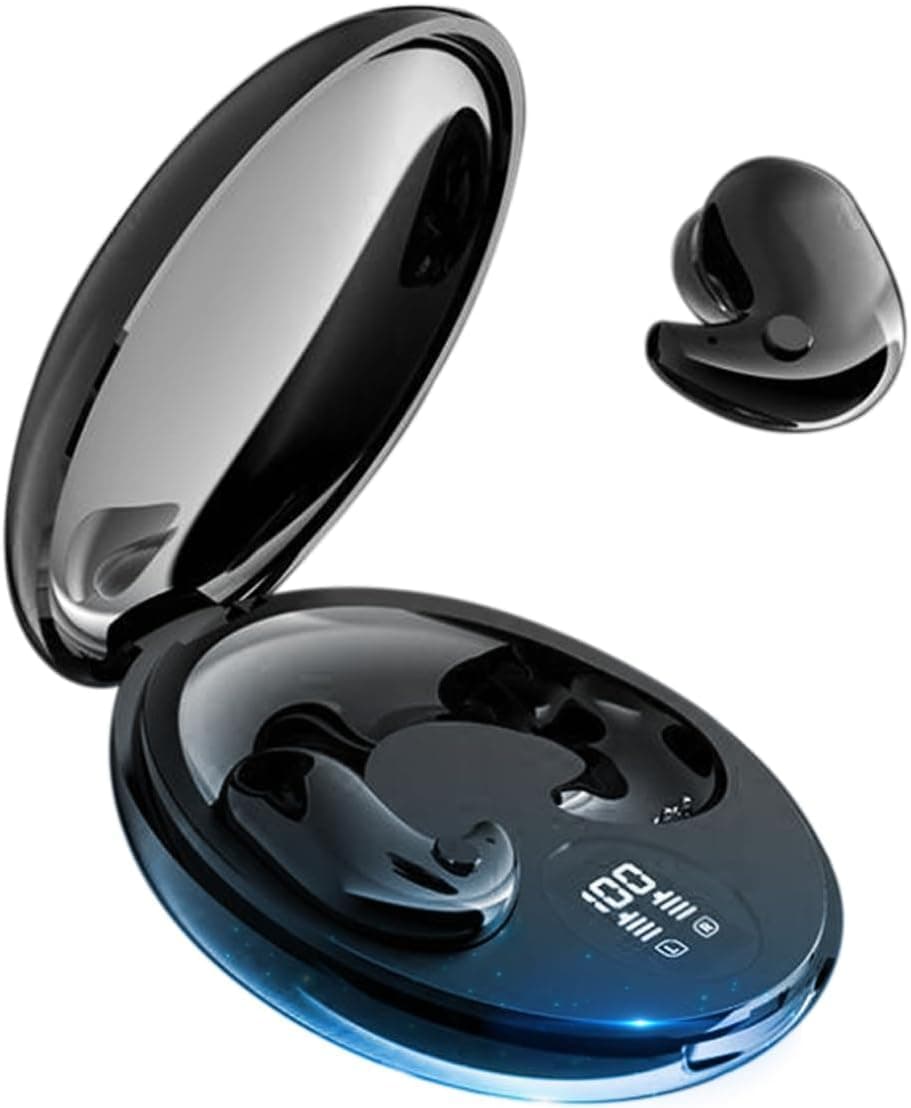 Ear Wireless Earbuds Bluetooth 5.3 Sport Earphones with Hi-Fi Sound Quality 16mm Dynamic Drivers Over-Ear Air Conduction Tech for Sports 4D Stereo Sound (Black)