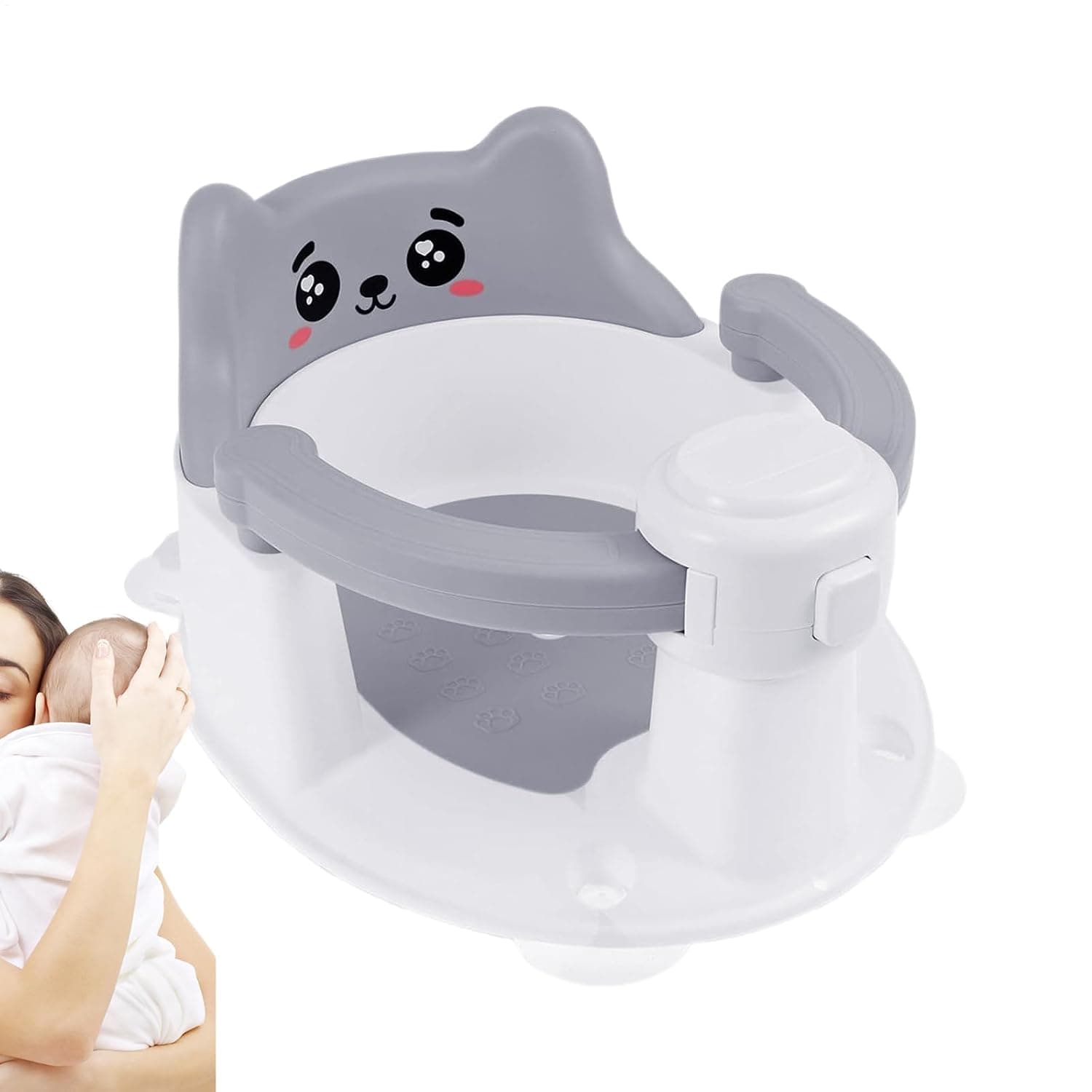 Bath Seats for Infants Sitting Up Must-Have Suction Cups 6-24 Months Infant | Child Sit Up Bathing Seat Non-Slip for Bathing Travel Floor Home Travel New Parents Caregivers Safety-Consc