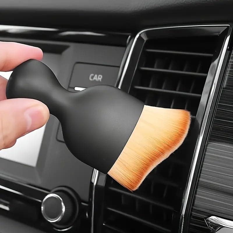 1PC Ultra - Soft Car Cleaning Brush for Interior Care, Black