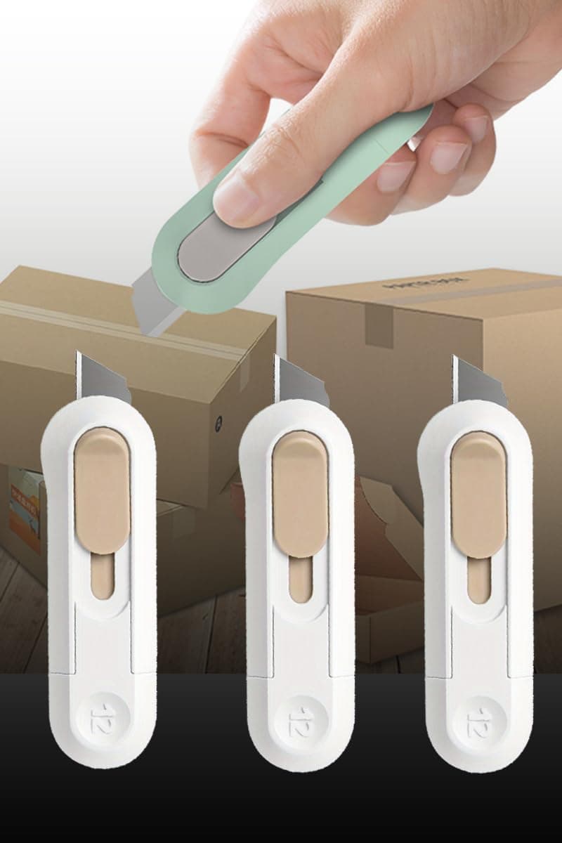 3 Pack Letter Opener Envelope Slitter - Envelope Opener Slitter, Mail Opener Tool, Package Opener, Cute Office Supplies for Desk (White)