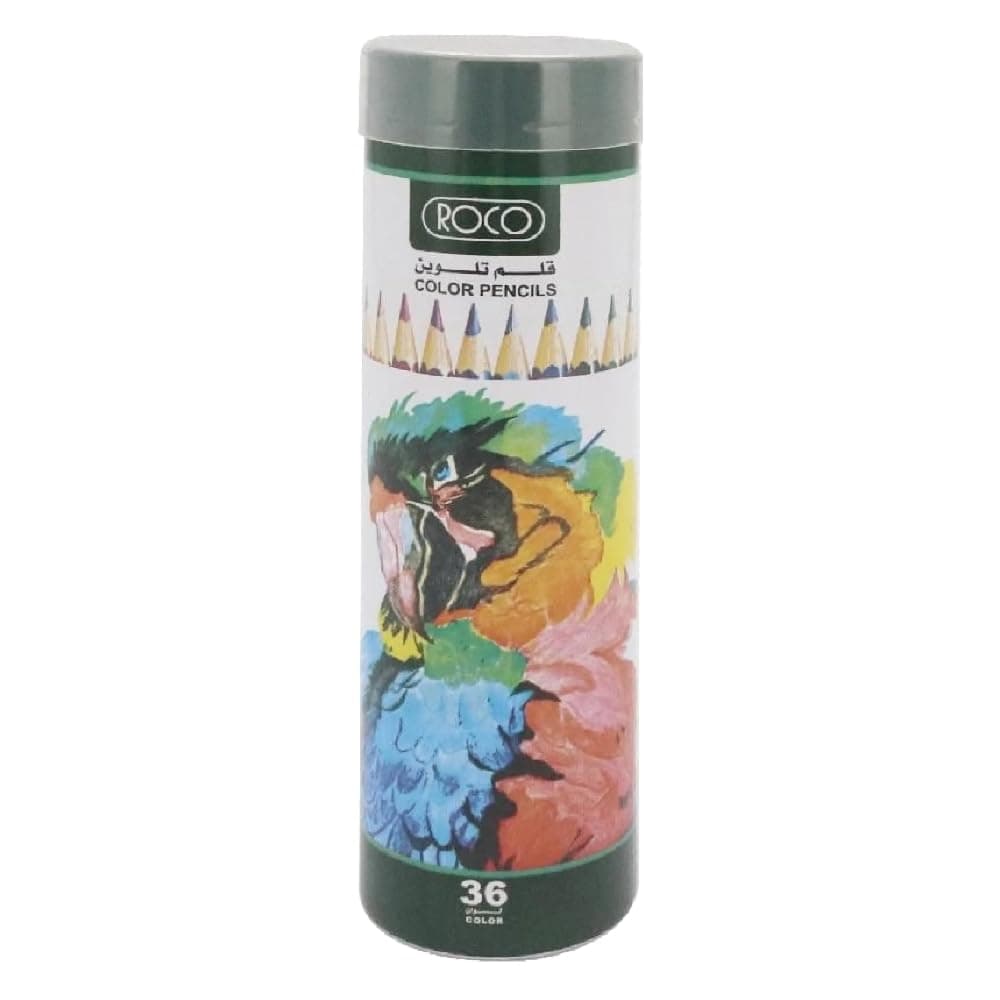 Roco RQ-1900036 Pencil Color Set in Round Metal Case 36-Pieces