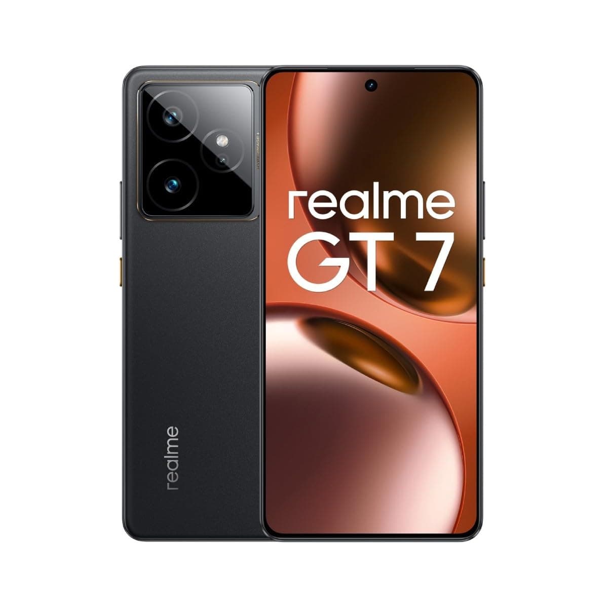Realme GT 7 Dual-SIM 512GB ROM + 12GB RAM (GSM Only | No CDMA) Factory Unlocked 5G Smartphone (IceSense Black) - International Version