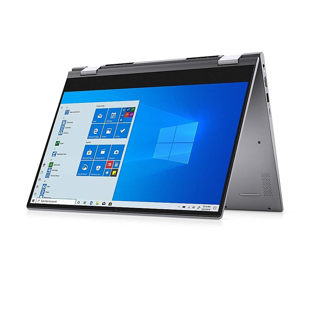 Flagship Dell Inspiron 14 5000 5406 2 in 1 Laptop 14" FHD Touchscreen 11th Gen Intel Quad-Core i7-1165G7 16GB RAM 512GB SSD Fingerprint Backlit KB USB-C MaxxAudio Win10 Grey