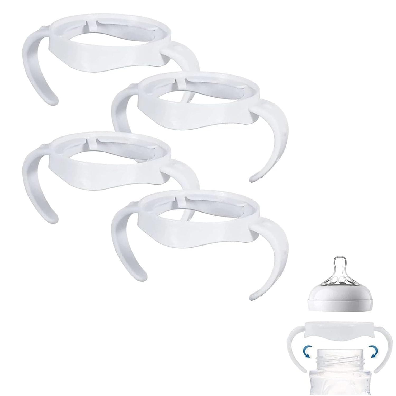 Baby Bottle Handles for Philips Avent Natural Baby Bottles Baby Bottle Holder 4 Pcs