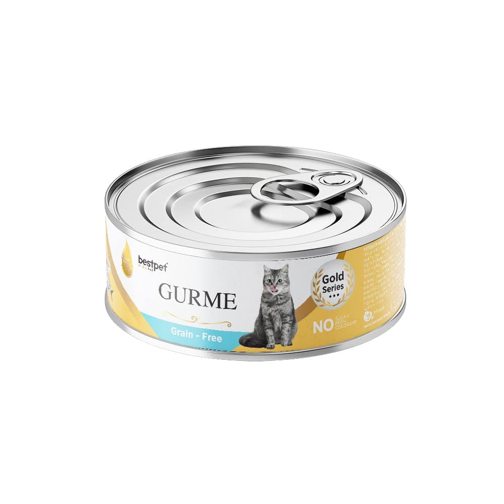 BestPet Gourmet Canned Cat Food, Tuna, Anchovy Pieces and Sauce, 85g