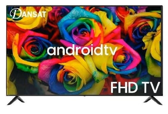 تلفزيون سمارت اندرويد 43 بوصة FHD LED من دانات، 2 منفذ HDMI، مساحة تخزين 8 جيجابايت، اسود