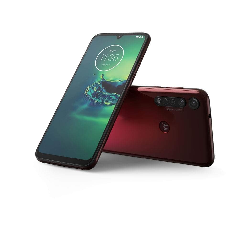 Motorola Moto G8 Plus Dual-SIM 64GB ROM + 4GB RAM (GSM Only, No CDMA) Factory Unlocked Android 4G/LTE Smartphone (Crystal Pink) - International Version