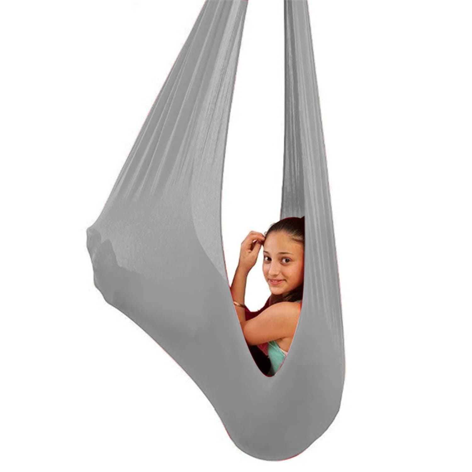 Sensory Swing for adults Indoor kids Therapy Swing Soothing Calming Snuggle Hammock durable soft strong fabric swing Excellent stretchability calming effect