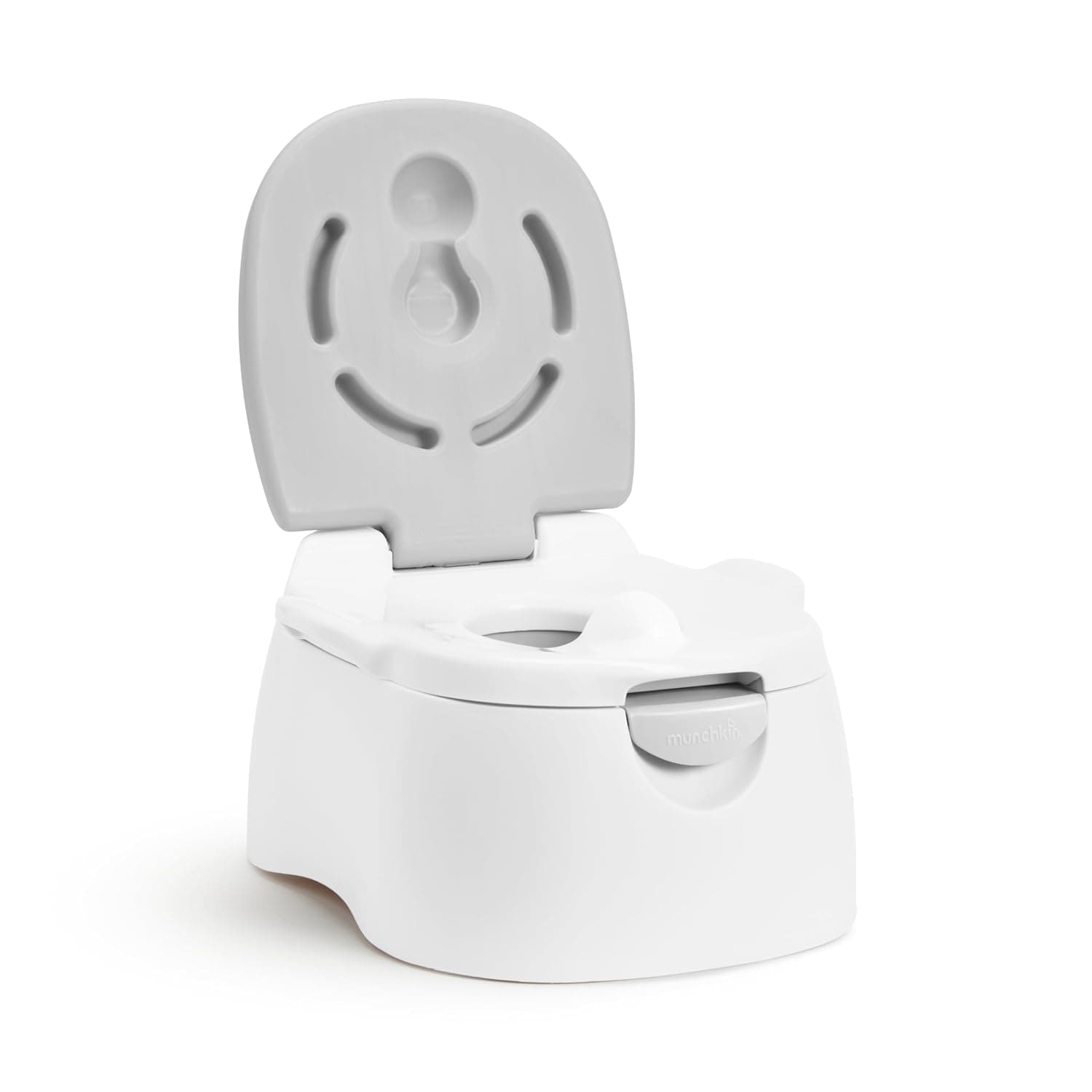 Munchkin Multi-Level 3-in-1 Potty Seat | Potty Training Toilet Seat, Removable Potty Seat and Step Stool | Safe Toddler Toilet Seat for Boys and Girls | Grey