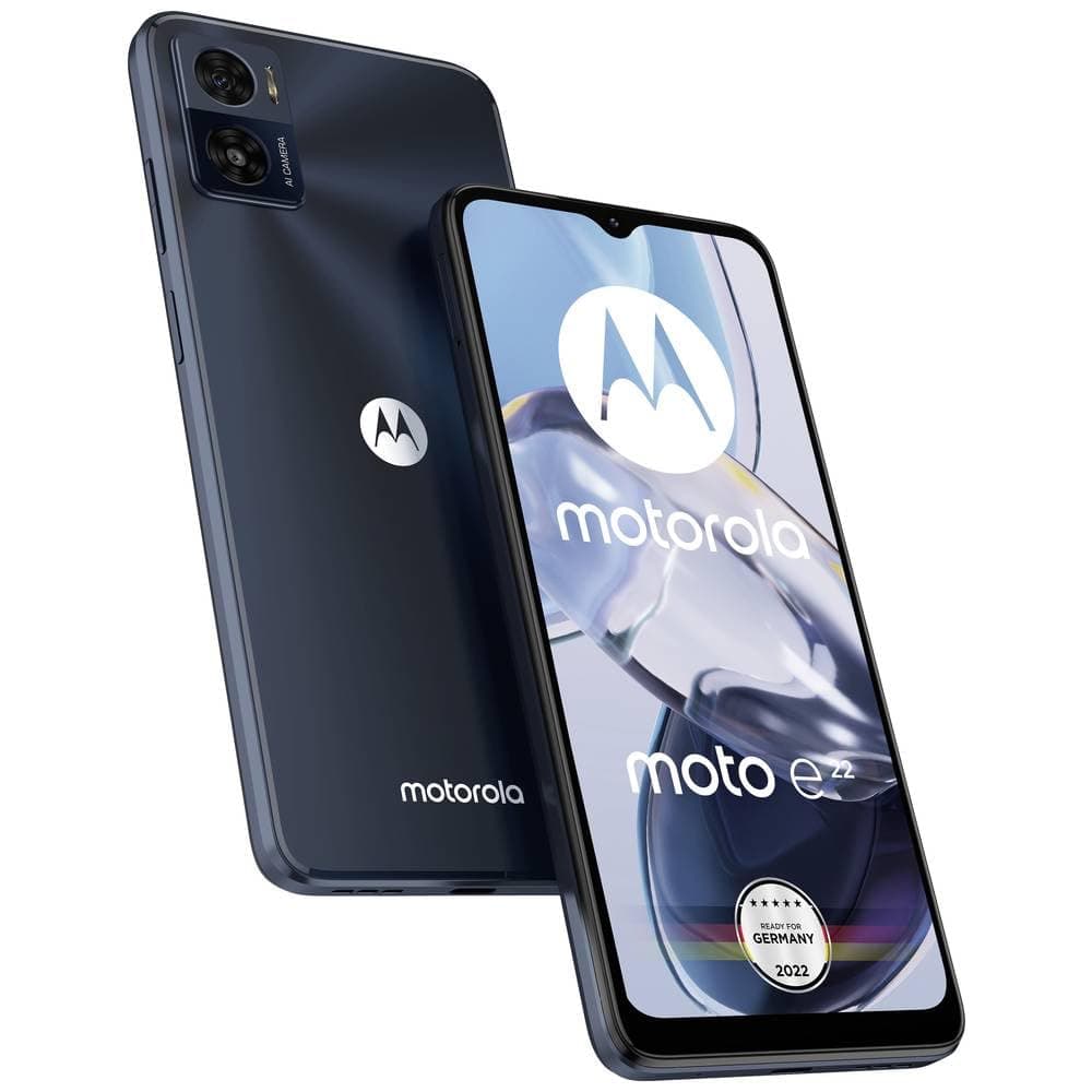 Motorola Moto E22 Dual-SIM 32GB ROM + 3GB RAM (Only GSM | No CDMA) Factory Unlocked 4G/LTE Smartphone (Astro Black) - International Version