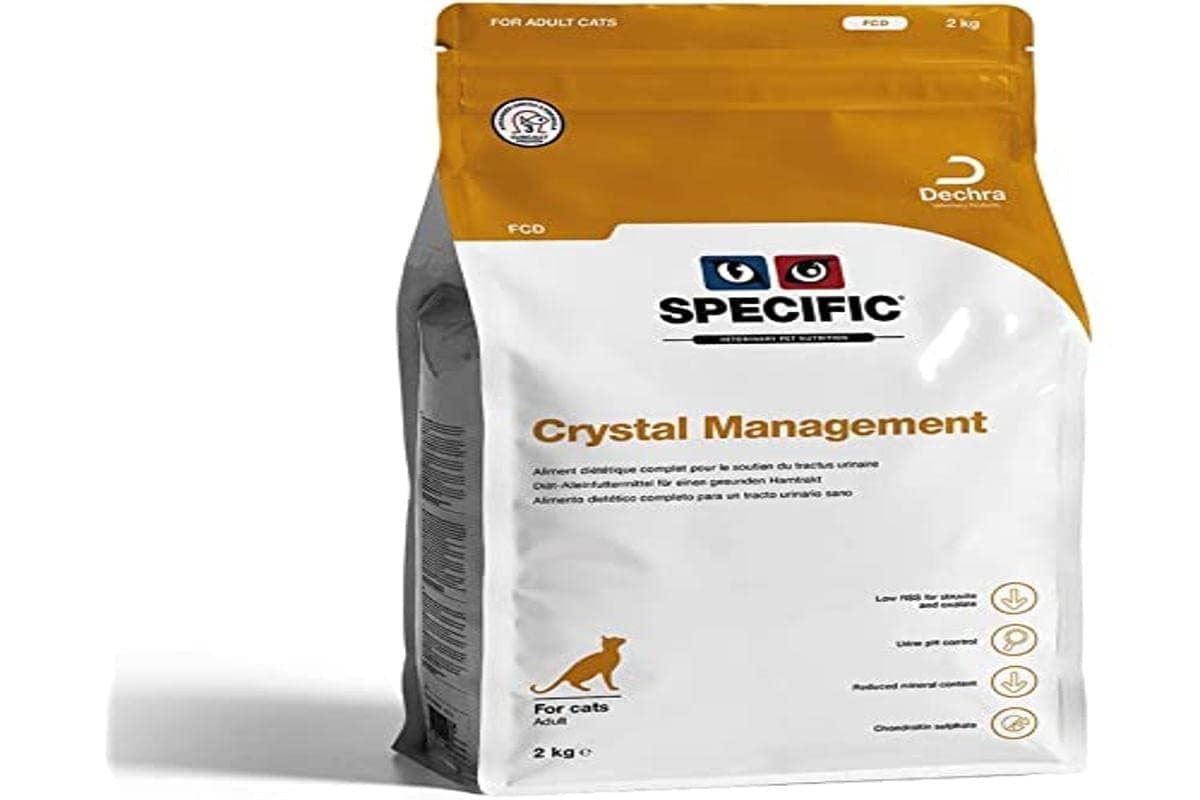 SPECIFIC® Crystal Management (FCD) 2 kg - Dry Food for Cats - With Omega-3 - Lower Salt Content - To Reduce Struvite Stones - Adult Animals - DECHRA Veterinary Products