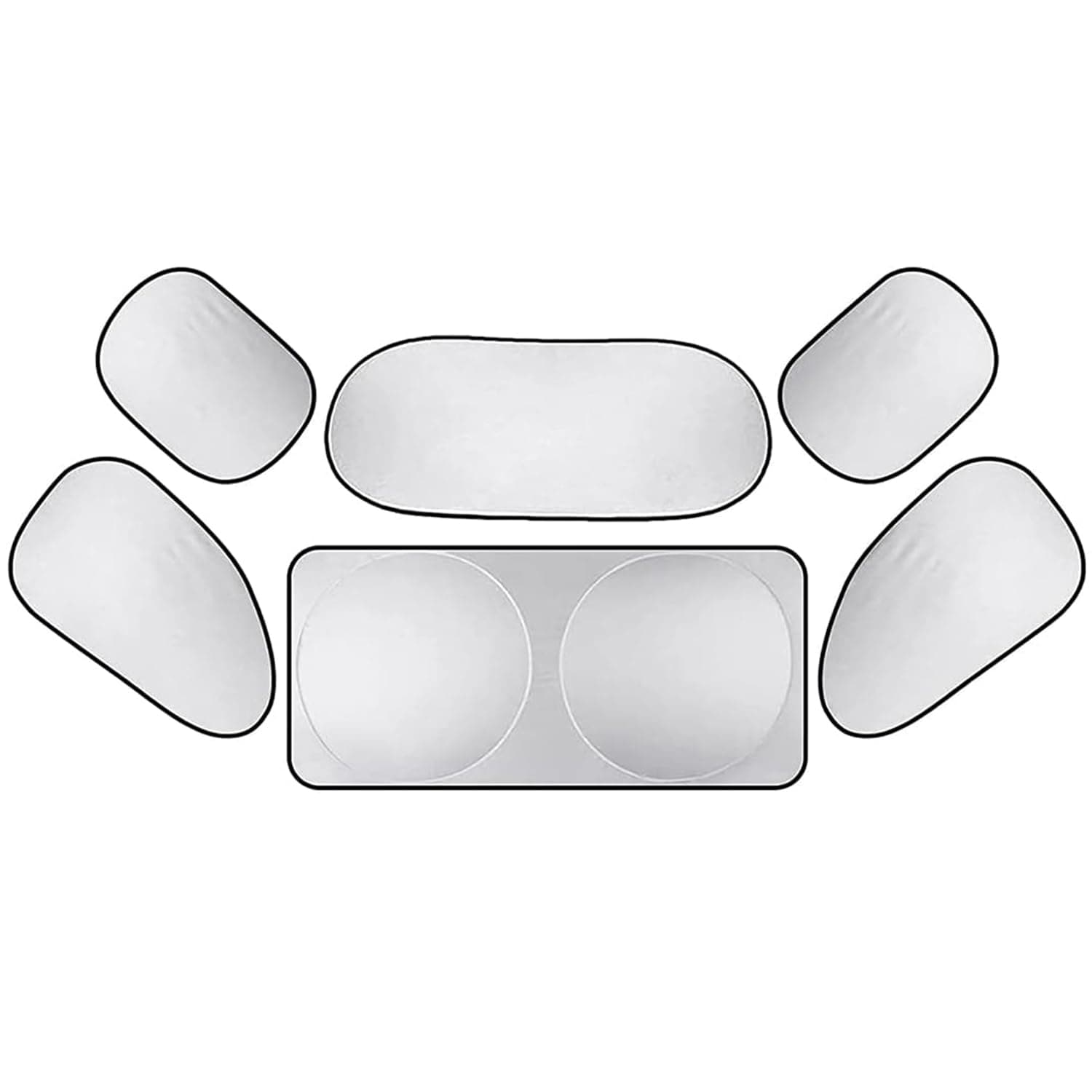 YelaJoy White Car Window Shade, Auto Sun Shades for Side, Windshield Sun Protector Cover, Automotive Sunshade Shield, Vehicle Window Blinds for SUV Truck Travel
