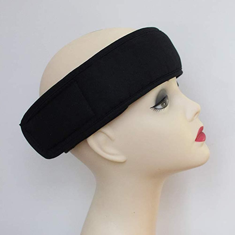 Acupressure Wrap Headband for Neck Head Massage Muscle Stress Relaxation for Adults, Cotton + ABS Material (Black)