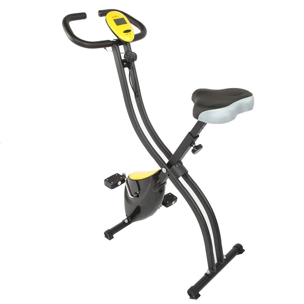 Home Exercise Bike Folding Exercise Bike Trainer Fitness Stationary Home Cycling Bicycle Equipment Leunlee