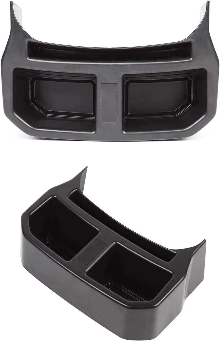 Joyzzz Rear Cup Holder Floor Console, Universal Drink Holder for Rear Seat Storage, Compatible with Wrangler 2018-2023 JL Unlimited, Durable Car Interior Accessories with Non-Slip Base