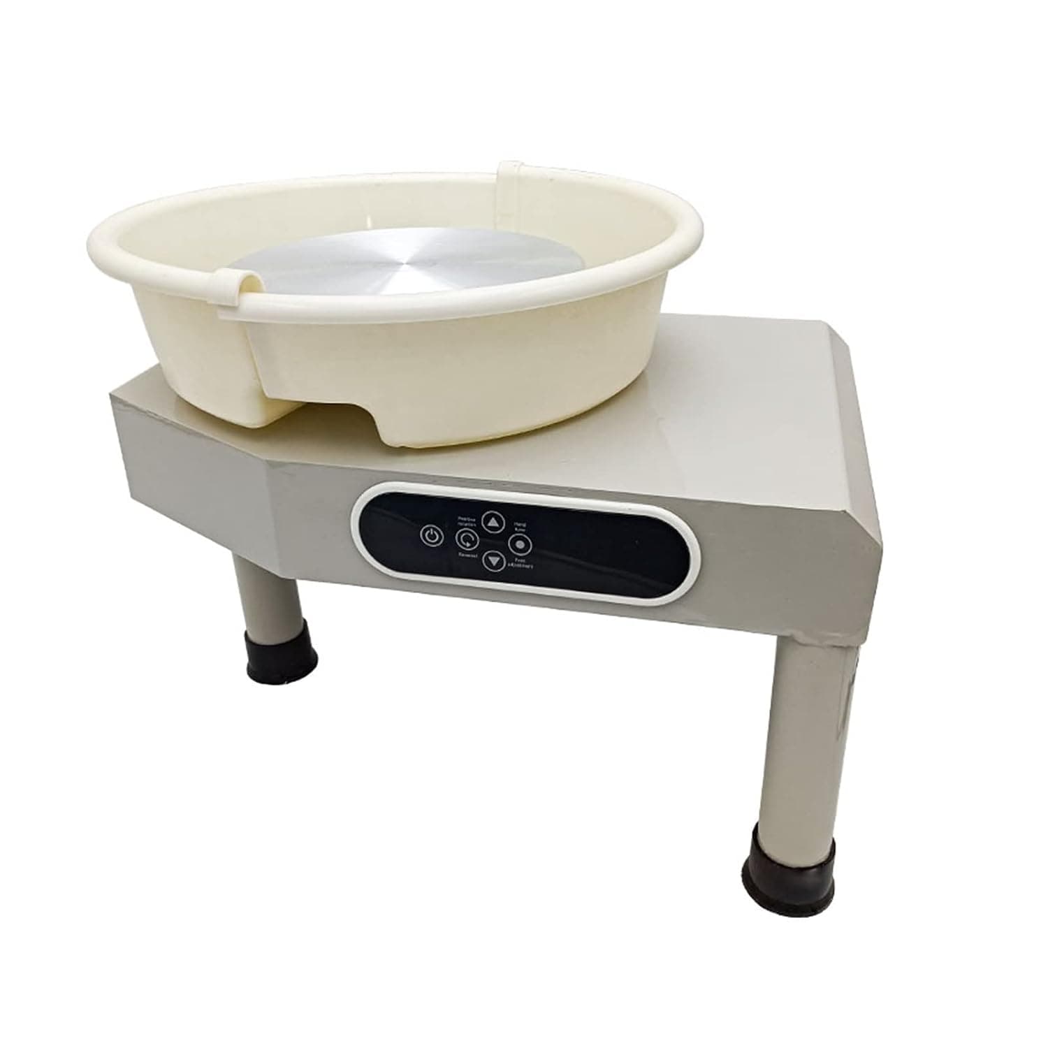 Pottery Machine, 350W LCD Electric Pottery Wheels Forming Machine DIY Turning Ceramic Forming Machine Household Children Ceramic Drawing Machine for Ceramics Clay Art Craft DIY(Grey)
