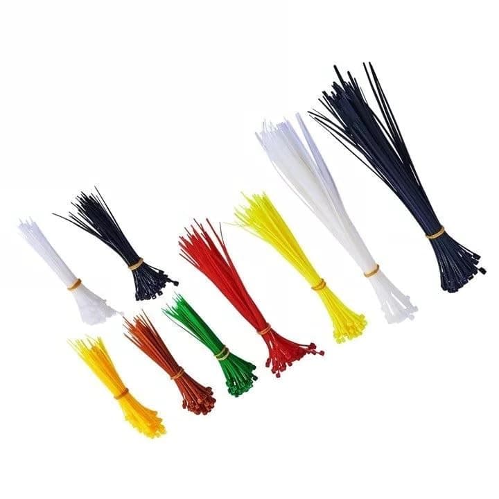 100 Assorted Cable Ties - Multi-Size Colored Plastic Zip Ties for Organizing Wraps for Home & Office- Small, Medium, Large & XL