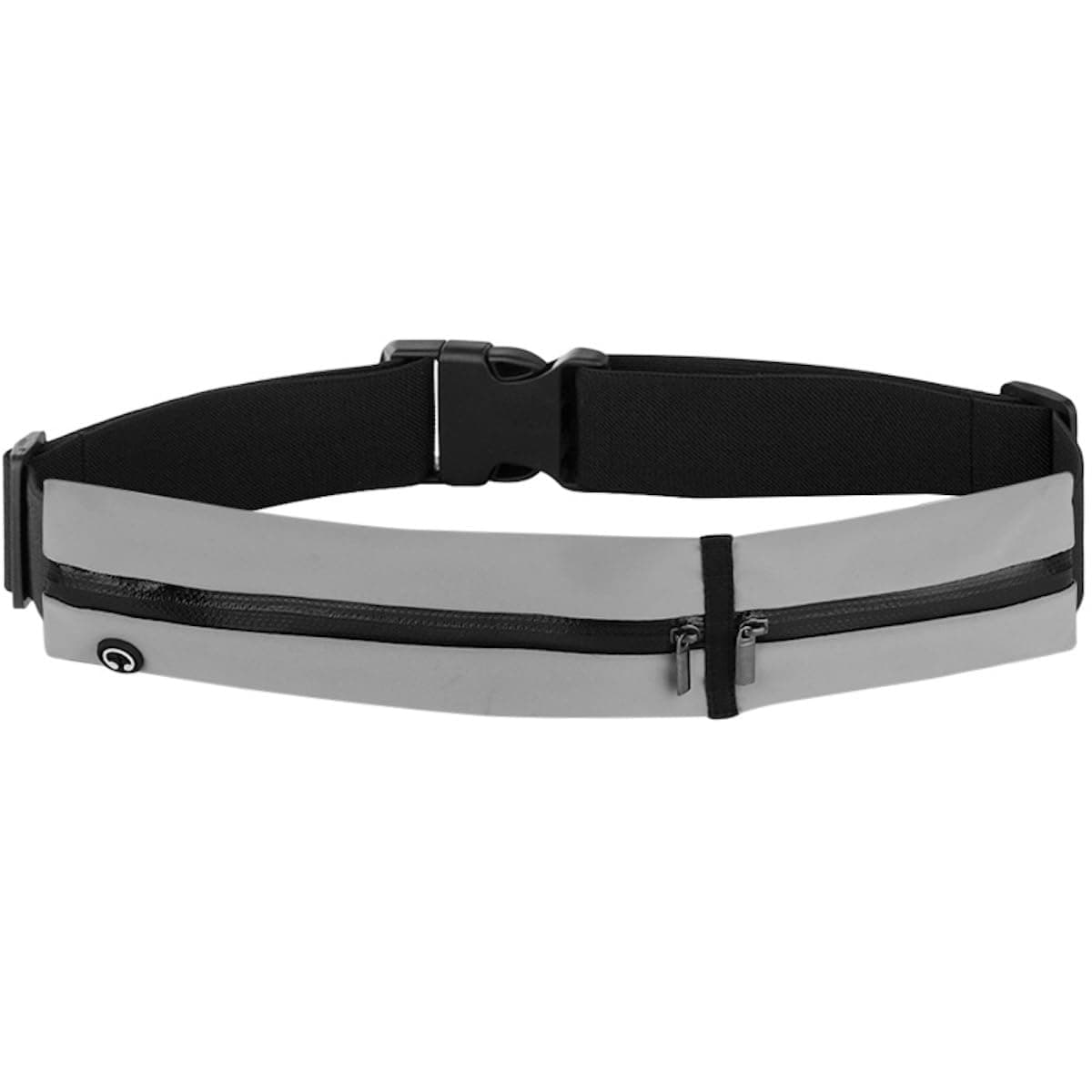YelaJoy Slim Running Belt, Adjustable Waist Pack Running Phone Holder for Men & Women, Elastic Sports Jogging Belt for Running, Exercise, Gym - Silver Grey