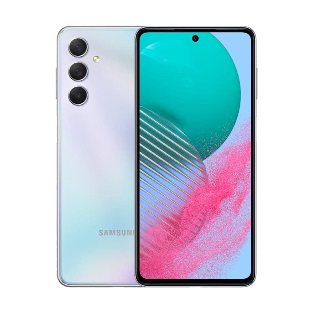 Samsung Galaxy M54 Dual-SIM 128GB ROM + 8GB (Only GSM | No CDMA) Factory Unlocked 5G Smartphone (Silver) - International Version