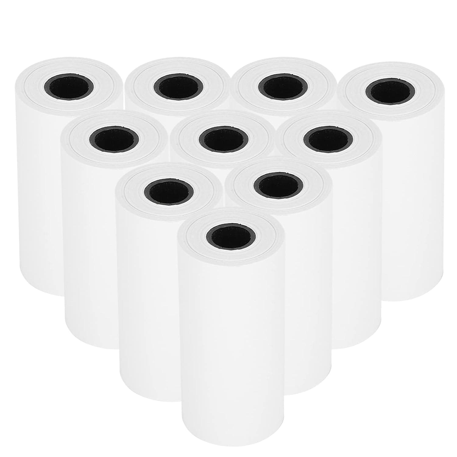 Fdit Thermal Paper Roll 2.2" x 19.7ft for Portable Printer, School Supplies for Students Crafts Photo Printing (10 Rolls)