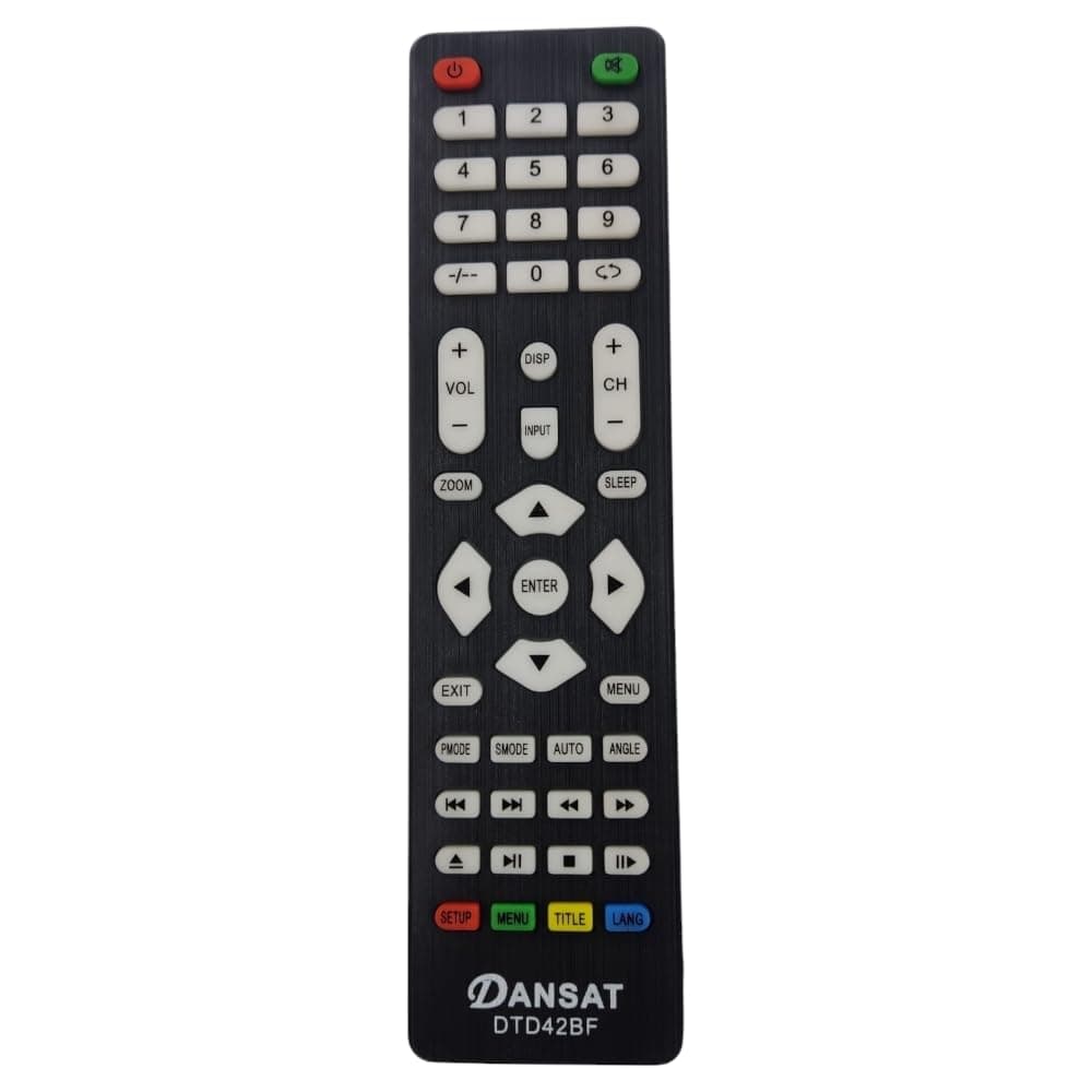 BGM Replacement Remote Control Compatible For Dansat LED Smart Android TV FHD DTD42BF - Black