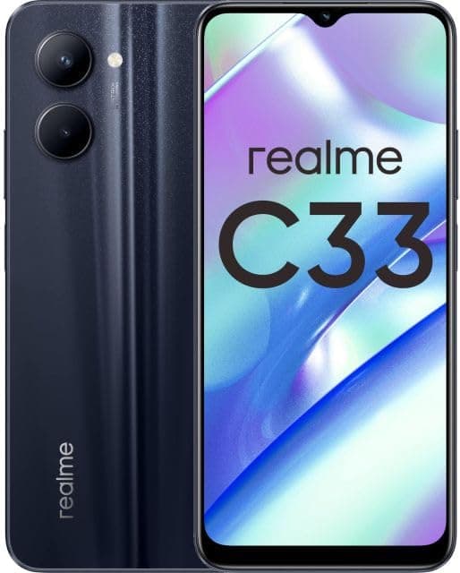 Realme C33 Dual-SIM 32GB ROM + 3GB RAM (GSM Only | No CDMA) Factory Unlocked 4G/LTE Smartphone (Night Sea) - International Version