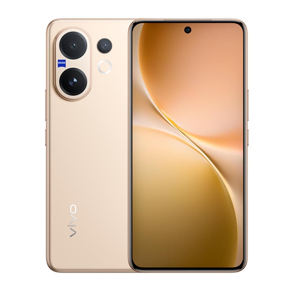 Vivo V60 5G Smartphone, 12GB RAM + 256GB Storage, 6.78-inch AMOLED Display, Snapdragon 7 Gen 4, Gold