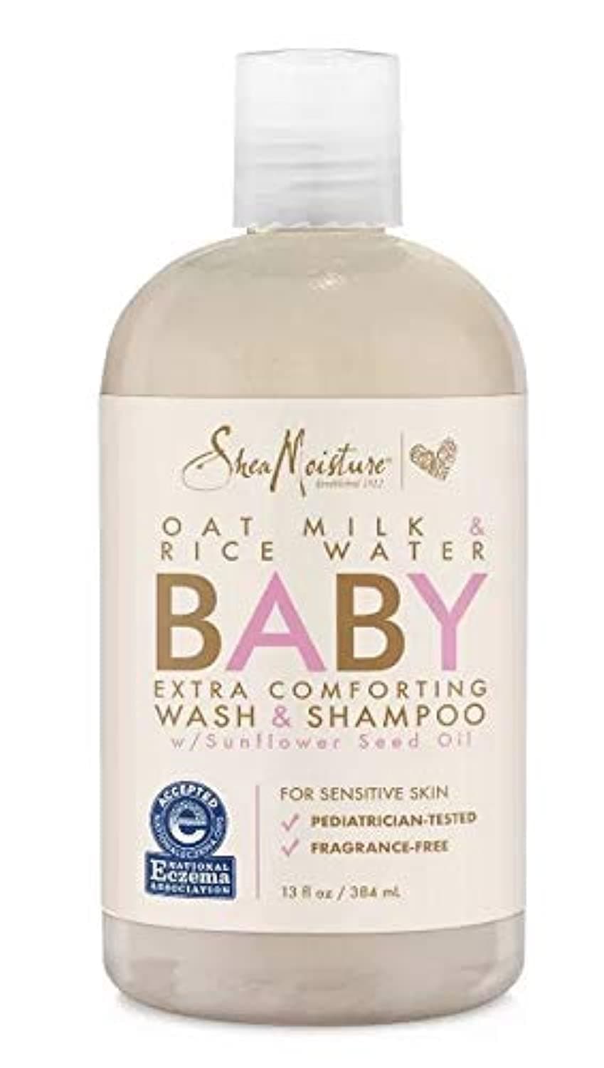 SheaMoisture Oat Milk & Rice Water Baby Wash & Shampoo - 13 fl oz