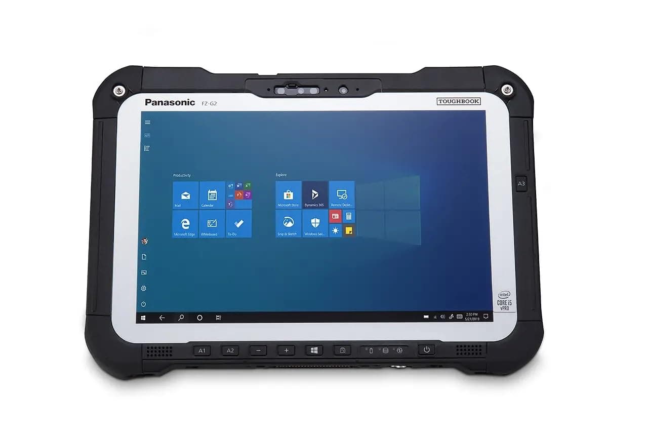 Toughbook Panasonic G2, Fully Rugged FZ-G2, 10.1 In Touch+Digitizer, Intel Core i5-10310U 1.7GHz vPro, 16GB, 512GB Opal NVMe, WiFi, BT, 4G LTE, Dual Pass, 2 Cameras, TPM 2.0, Win 10 Pro