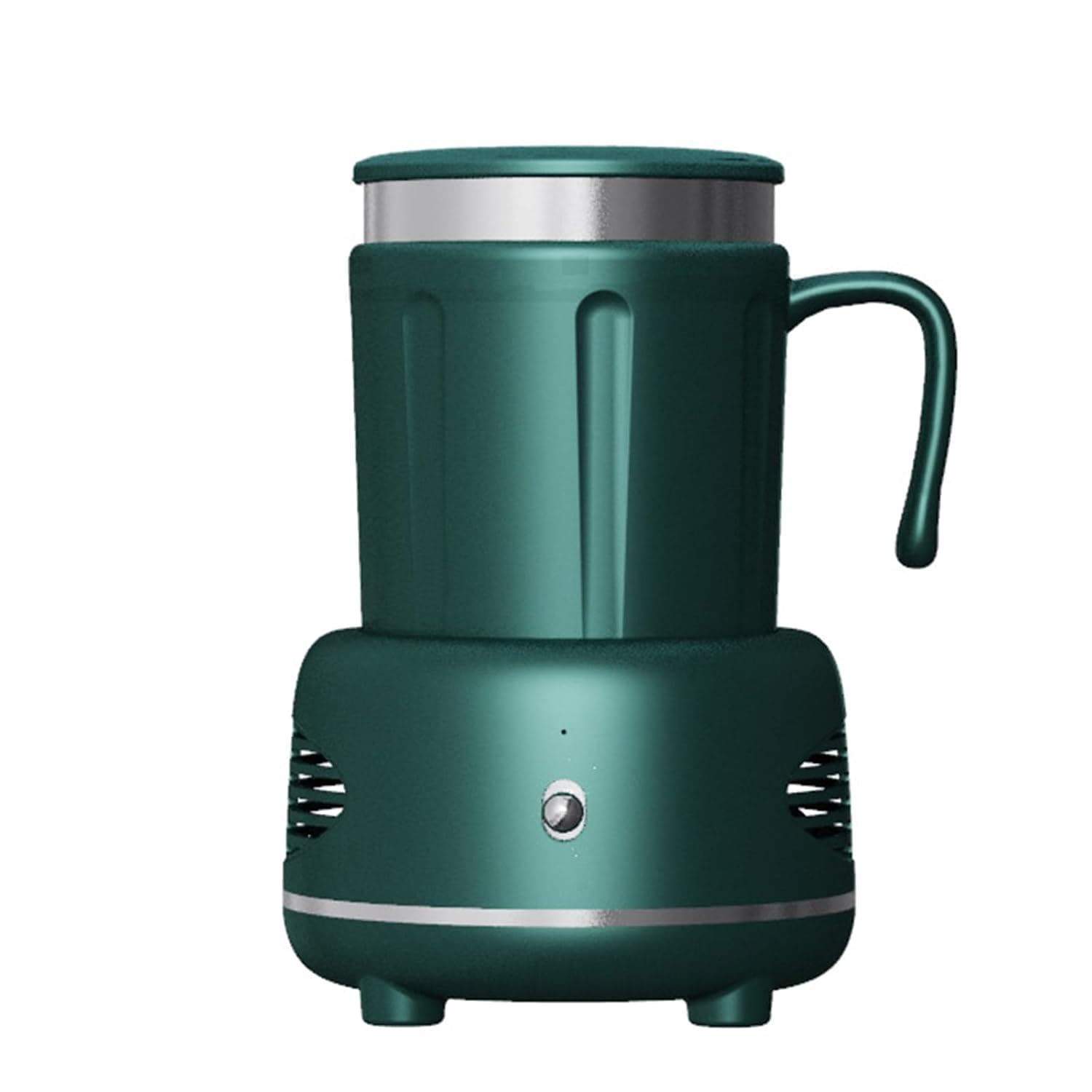 Fast Cooling Cup Home Office Desktop Two-In-One Quick Cooling and Heating Cup, 330Ml One-Button Switch,Green
