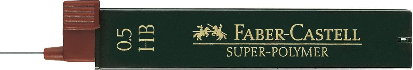 Faber Castell Super-Polymer Leads 0.5mm HB tube/12