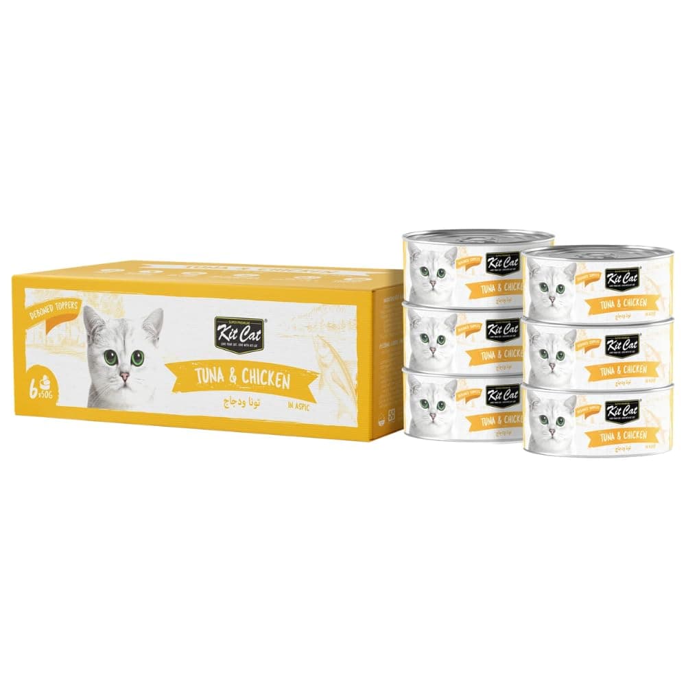 Kit Cat Deboned Multipack Wet Food Tuna & Chicken Toppers 6x50g