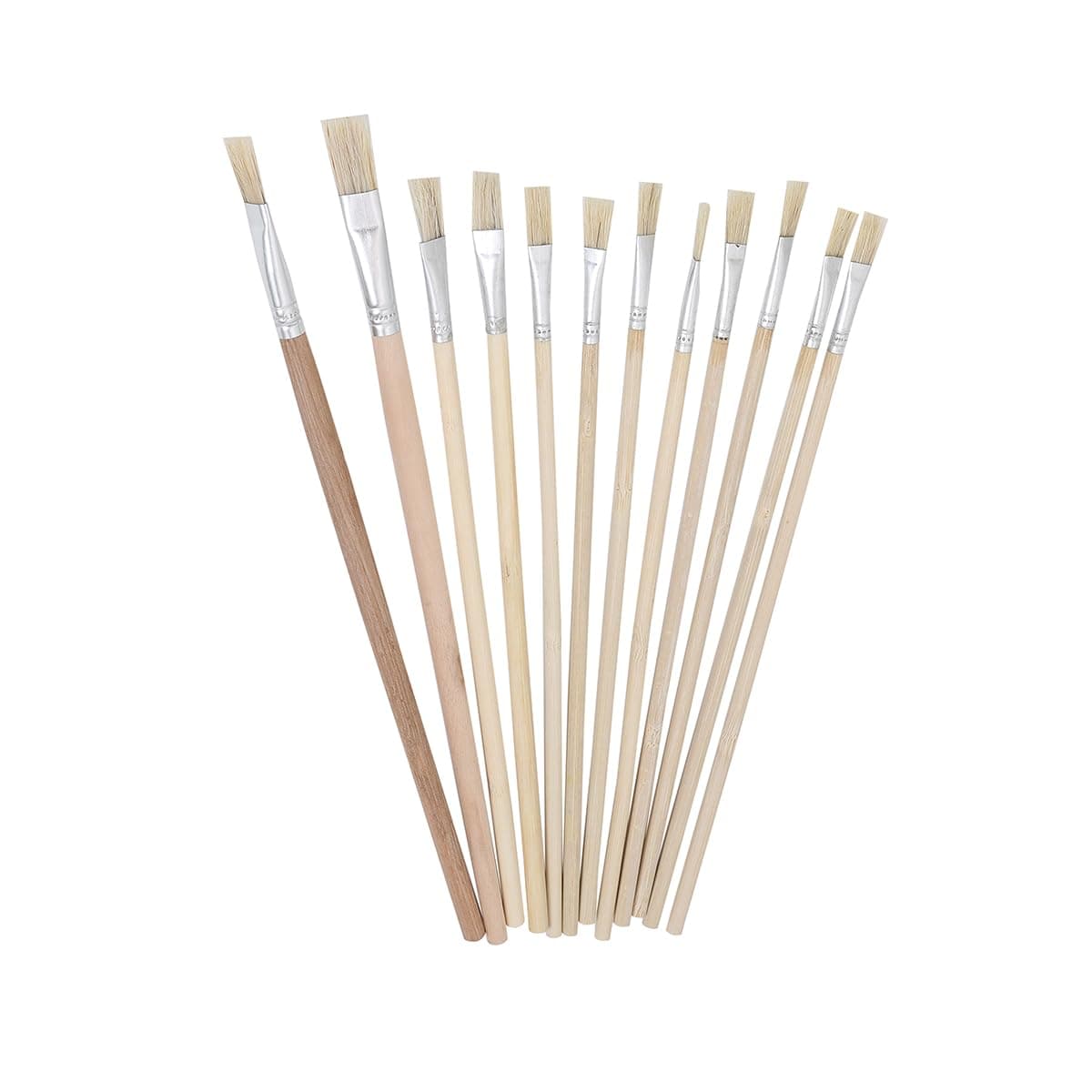 Lawazim Drawing Brush Set with Wooden Handle - Multi-Sized Professional Acrylic Oil Watercolor Paint Brushes -Artist Paintbrushes for Body Face Rock Canvas Kids Adult Drawing, Arts & Crafts Supplies