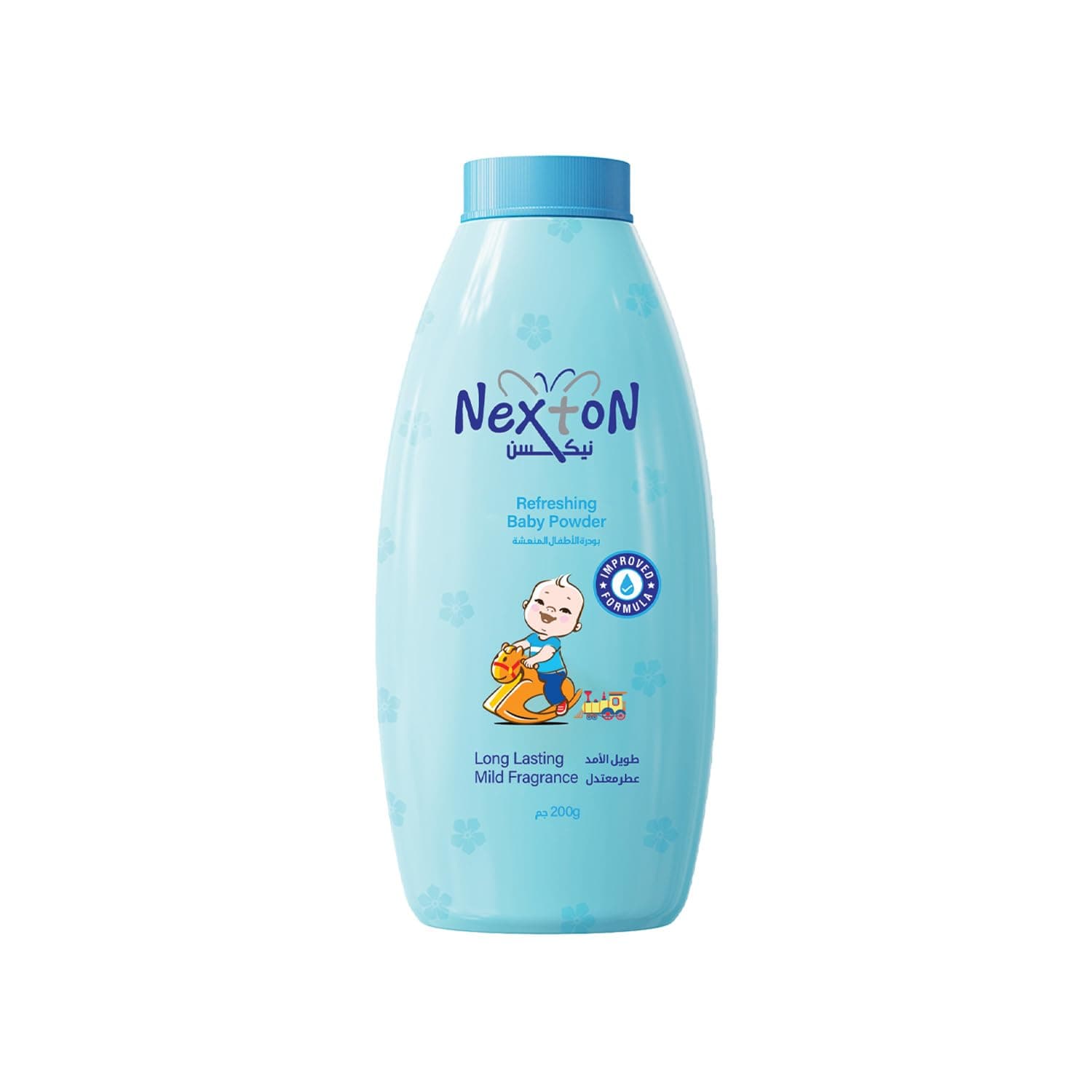 Nexton Baby Powder Refreshing | Keeps Baby Skin Dry and Comfortable | Mild Long Lasting Fragrance | Gentle Daily Baby Care | 200GM