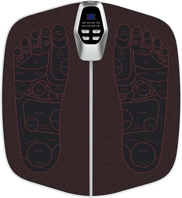 Bolivia's Foot Massager Mat, Low-Frequency EMS Electric Massage Pad, 8 Modes, 32 Intensity Levels, USB Rechargeable, Foldable, Portable Foot Massager for Relaxation at Home and Travel