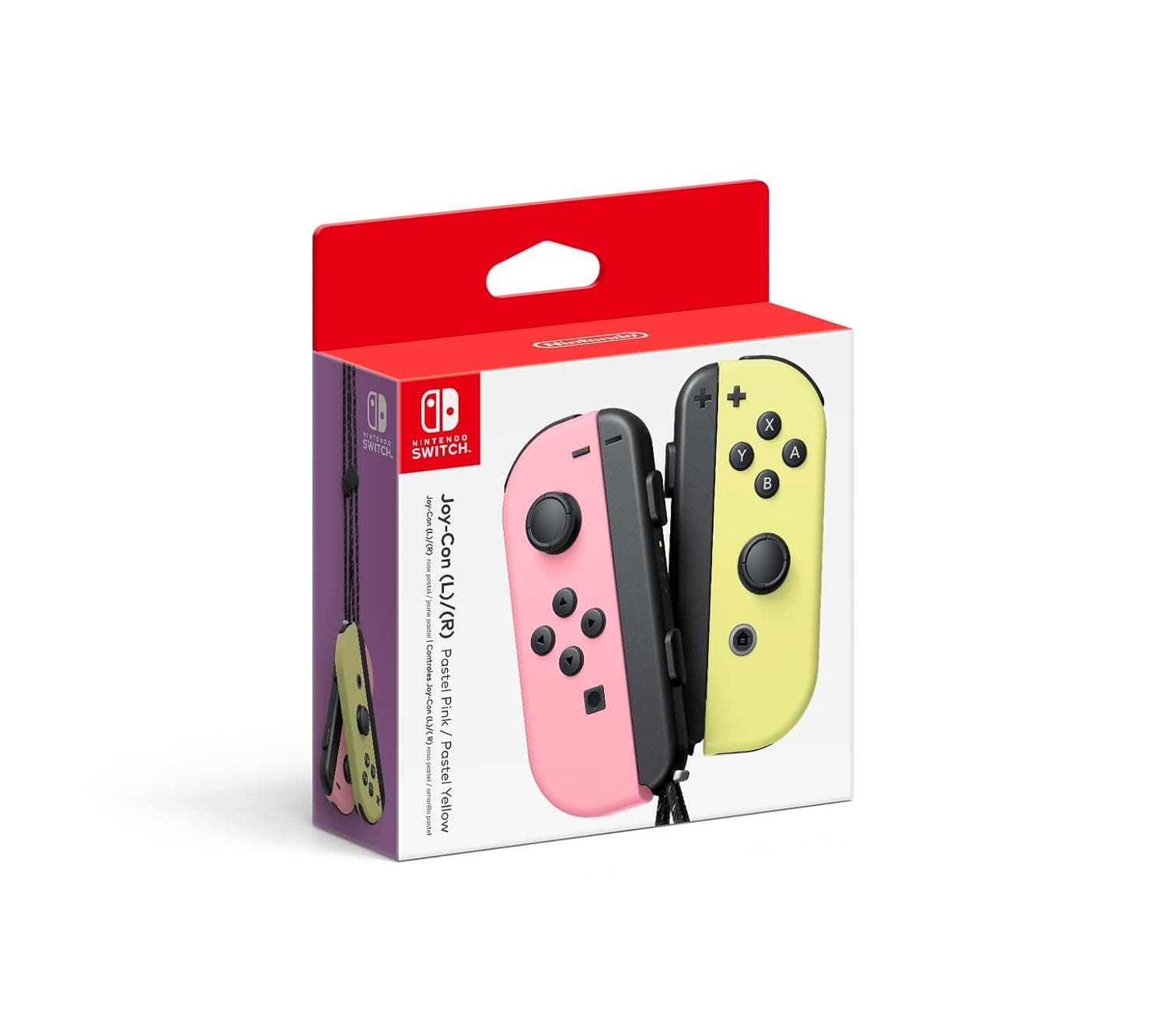 Nintendo Official Joy-Con Pair - Pastel Pink/Pastel Yellow for SWITCH (KSA Version)
