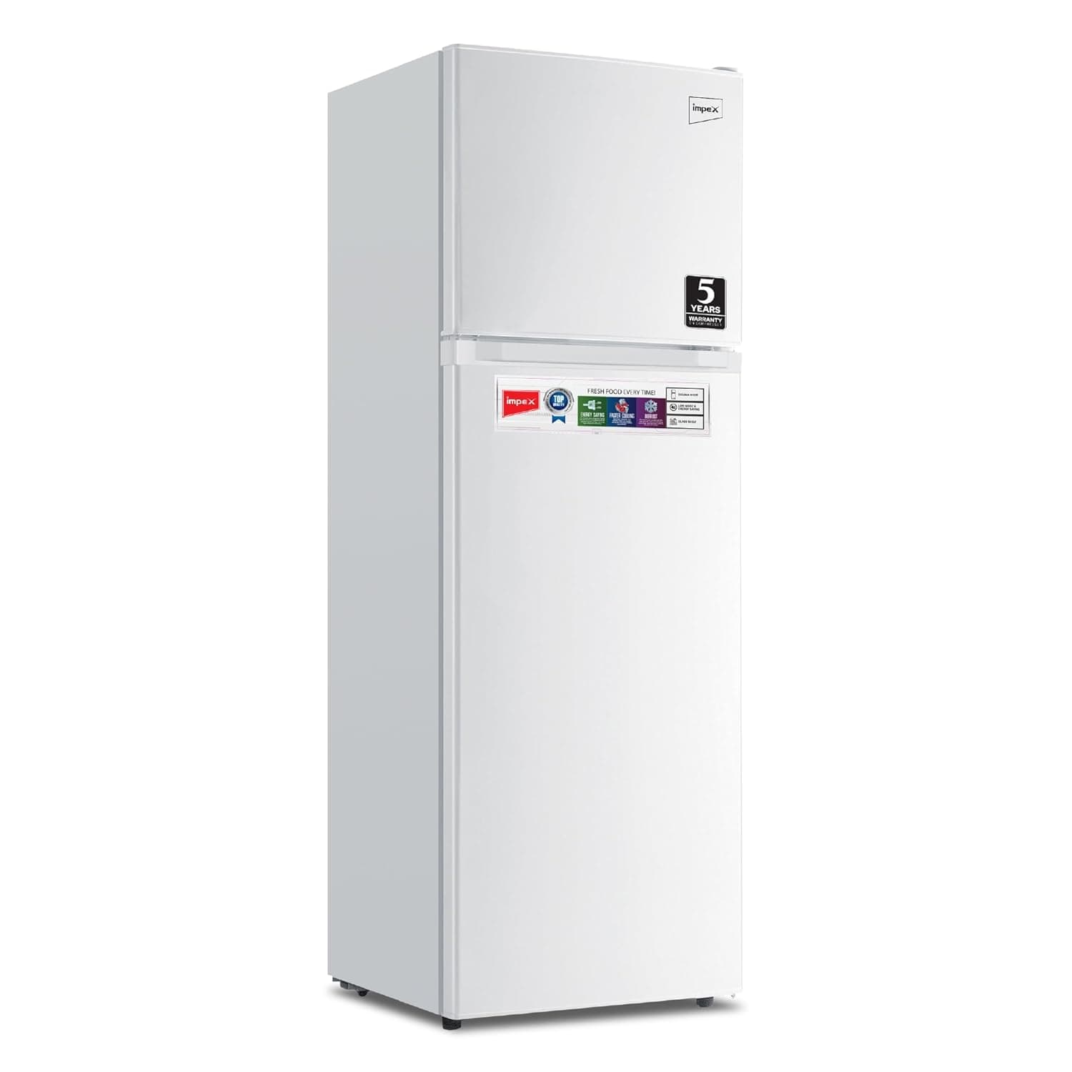 Impex 355 Liter Direct Cool Double Door Refrigerator, Fast Cooling Fridge, Freezer, Energy Efficient And Silent Operation,2 Years Product And 5 Years Compressor Warranty-IRF 290