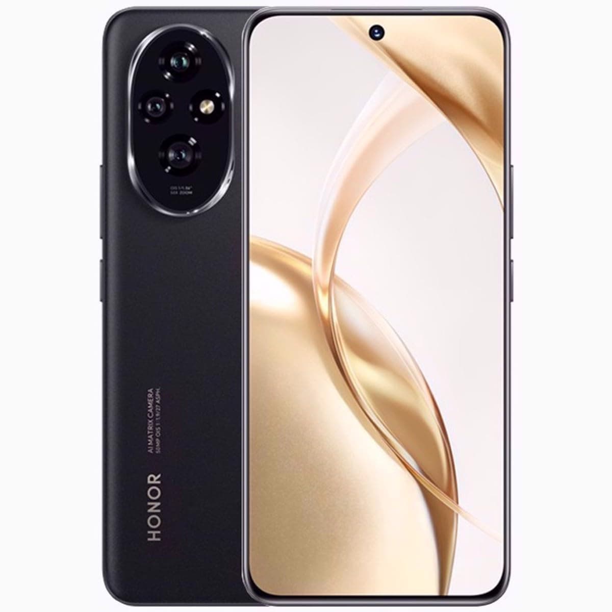 Honor 200 DUAL-SIM 256GB ROM + 12GB RAM (GSM only | No CDMA) Factory Unlocked 5G SmartPhone (Black) - International Version